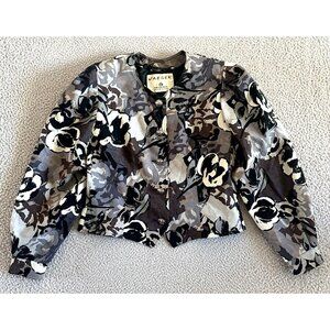 Vintage‎ JAEGER Crop Jacket Wool Blazer Double Breasted Belted Cropped England